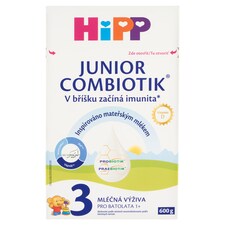 HiPP Combiotik Junior 3 mliečna výživa pre malé deti od 1 roka v prášku 600 g