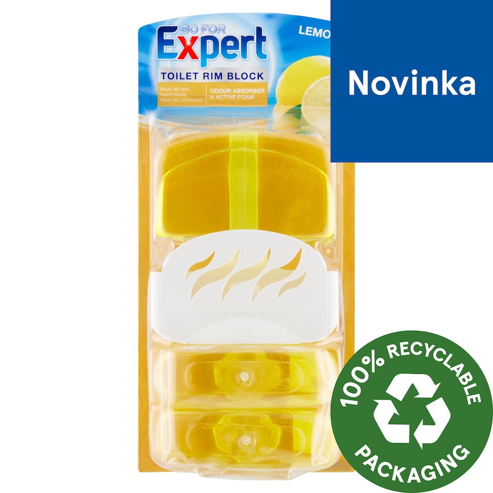 Go for Expert Lemon Toilet Rim Block 3 x 55 ml