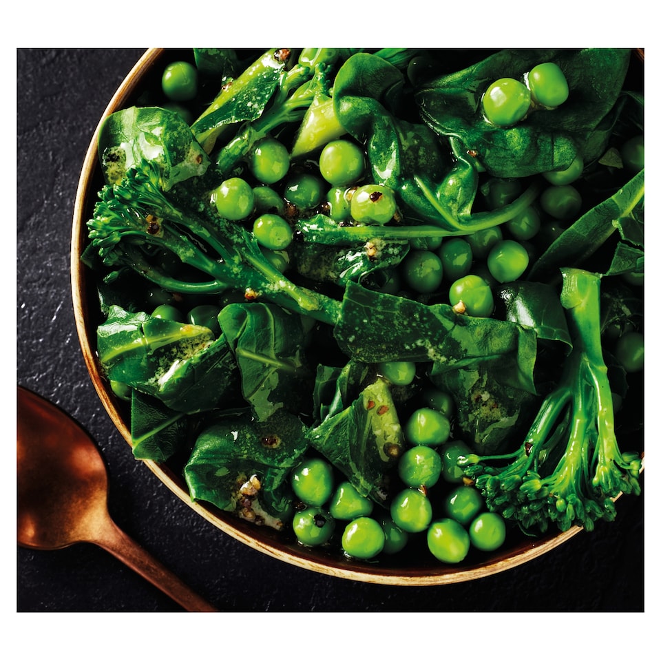 image 1 of Tesco Finest Dine In Green Vegetable Medley 220g