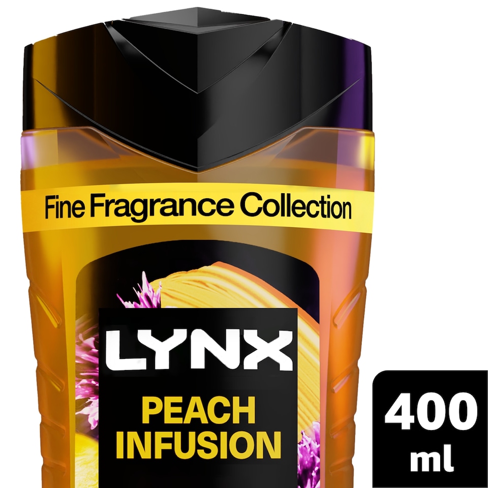 image 1 of Lynx Fine Fragrance Peach Infusion Body Wash 400ml