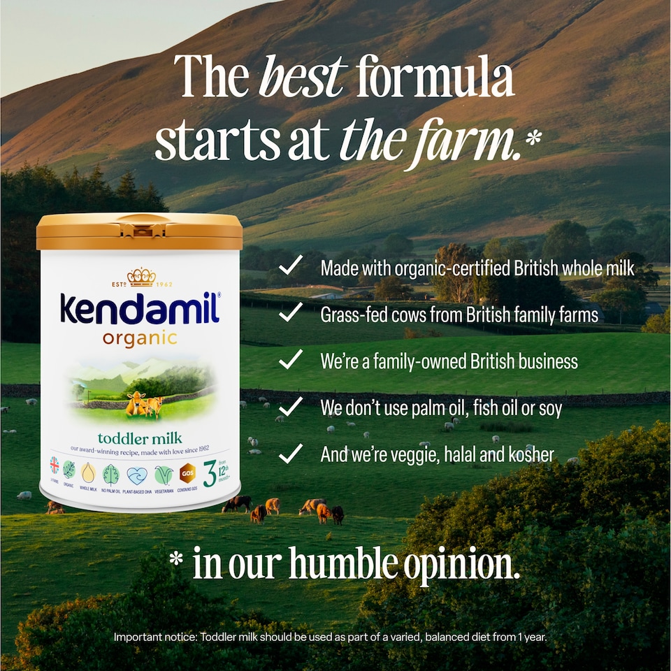 image 1 of Kendamil Organic Stage 3 Toddler Milk 800G