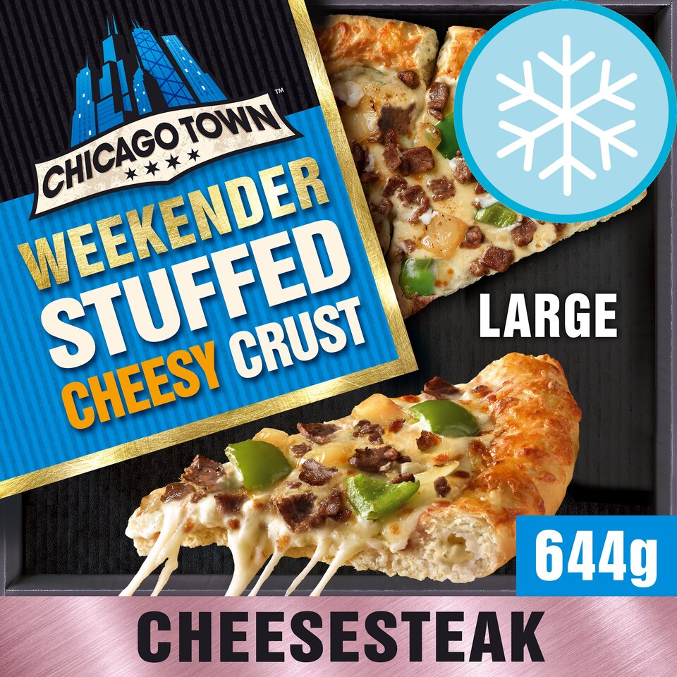 Chicago Town Weekender Cheesy Stuffed Crust Philly Cheese Steak Large