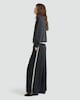 image 1 of F&F Side Stripe Wide Leg Trousers in Grey