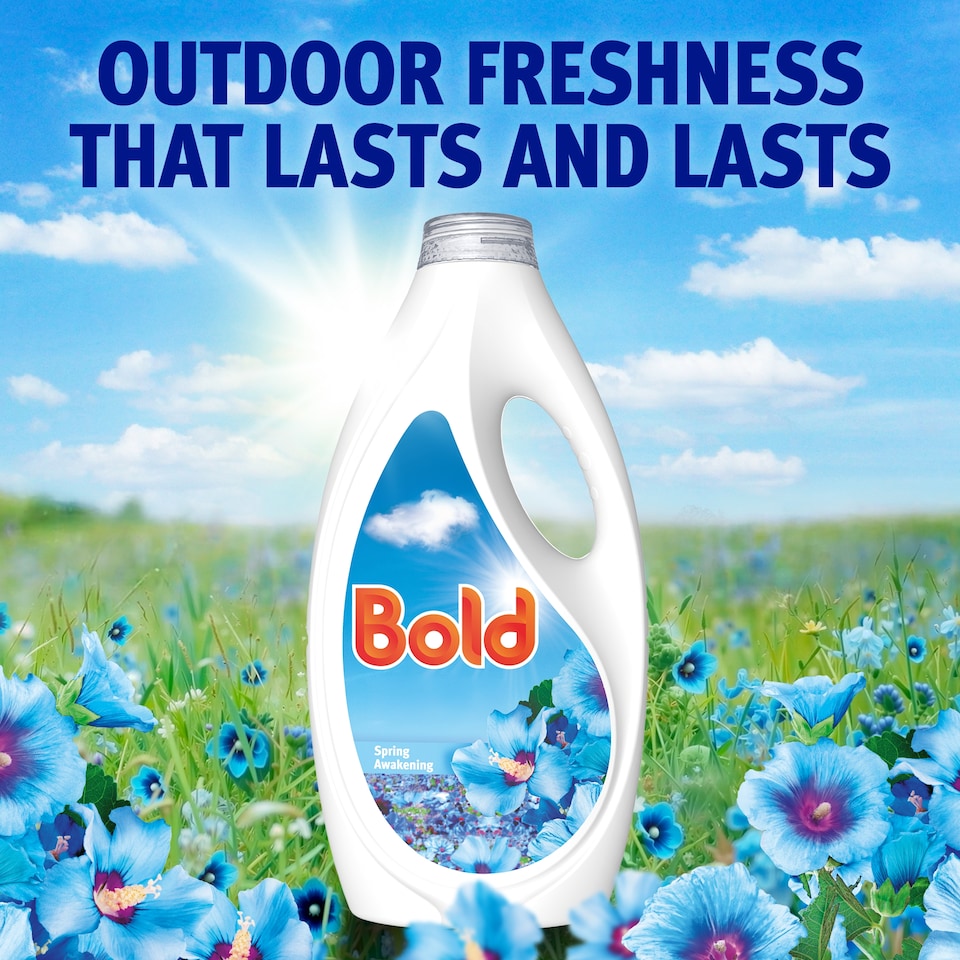 image 1 of Bold Washing Liquid Spring Awakening 72 Washes 2232ml