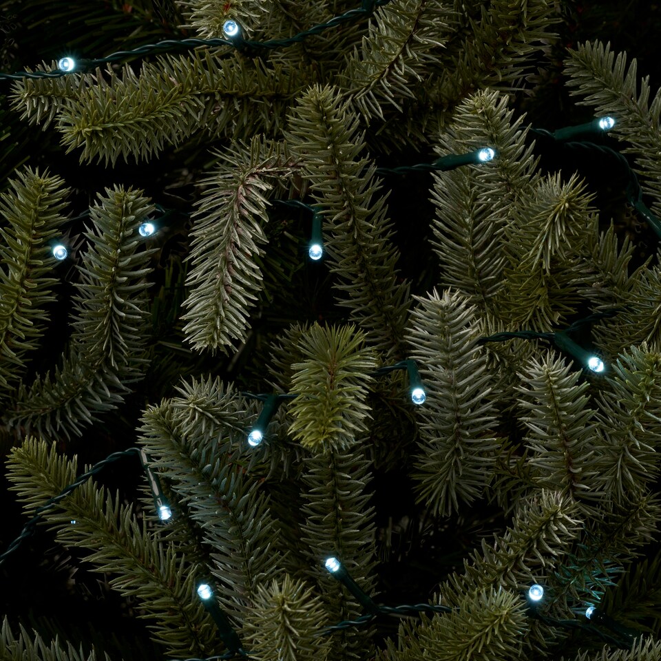image 1 of Tesco 300 Multifunction Bright White Christmas Tree Lights