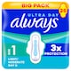 image 1 of Always Ultra Normal Size 1 Sanitary Towels With Wings 26