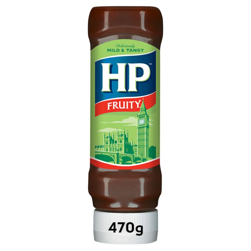 image 1 of HP Fruity Brown Sauce Top Down 470g
