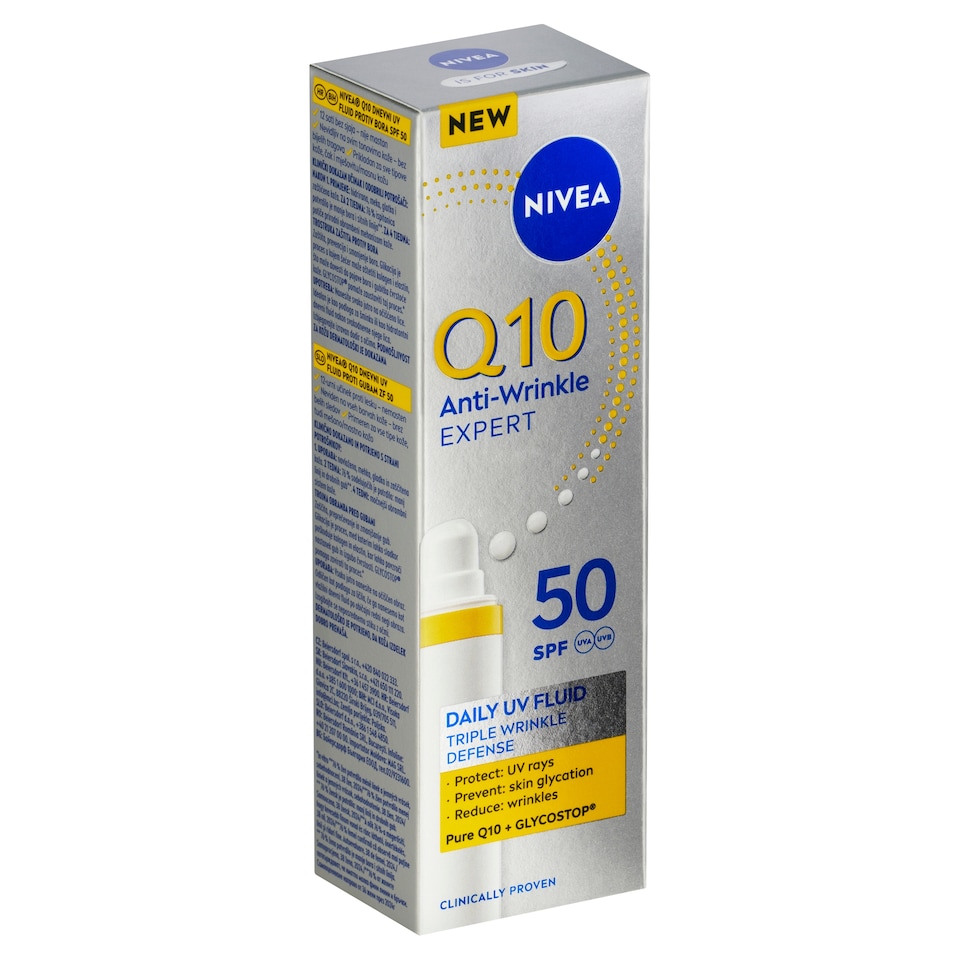 obrázok 1 z Nivea Q10 Anti-Wrinkle Expert Denný UV fluid proti vráskam OF 50 40 ml