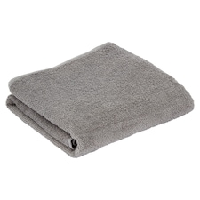 F&F Home 100% Cotton Low Twist Bath Sheet Towel Mid Grey