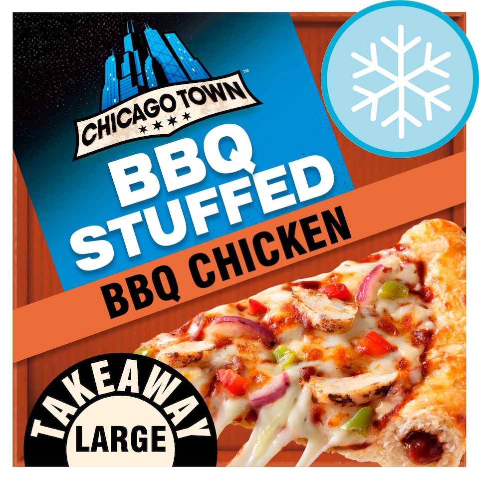 image 1 of Chicago Town Takeaway Stuffed Crust BBQ Chicken Pizza 668g