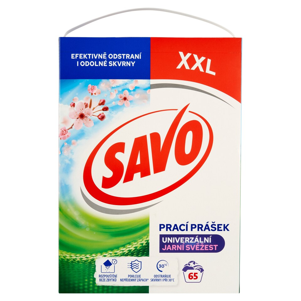 image 1 of Savo Spring Freshness Universal Washing Powder 65 Washes 4.55 kg