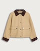 image 5 of F&F Girls Pure Cotton Corduroy Collar Jacket in Brown