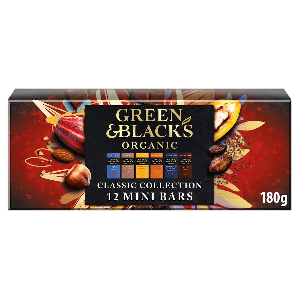 image 1 of Green & Black's Organic Classic Collection Chocolate Gift 180g