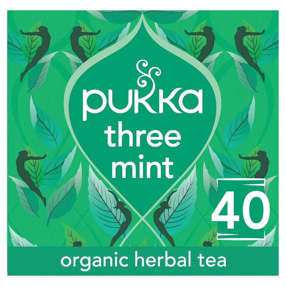 image 1 of Pukka Organic Three Mint Tea 40 Digestion Herbal Tea Bags 64g