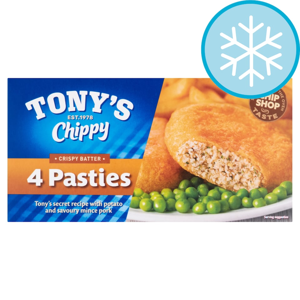 Tony's Chippy Pasties 4 Pack 400G