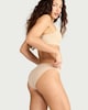 image 5 of F&F 5-Pack Cotton Rich High Leg Knickers in Nude