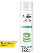 Gillette Satin Care Gél na Holenie pre Ženy s Dotykom Aloy na Citlivú Pokožku