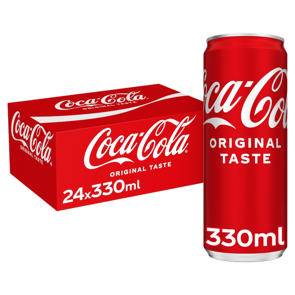 Coca-Cola Original Taste Soft Drink 24 x 330ml