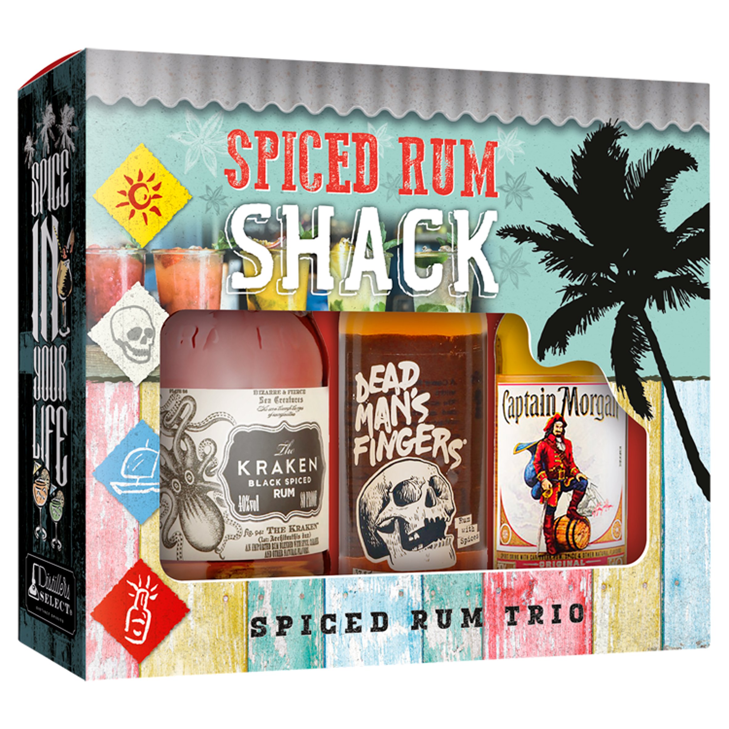 Distillers Select Spiced Rum Trio Selection Pack 3 X 5Cl