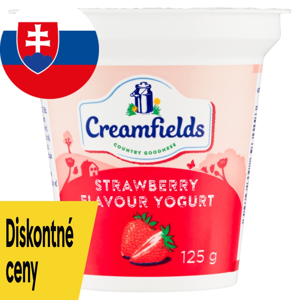 Creamfields Jogurt s jahodovou príchuťou 125 g