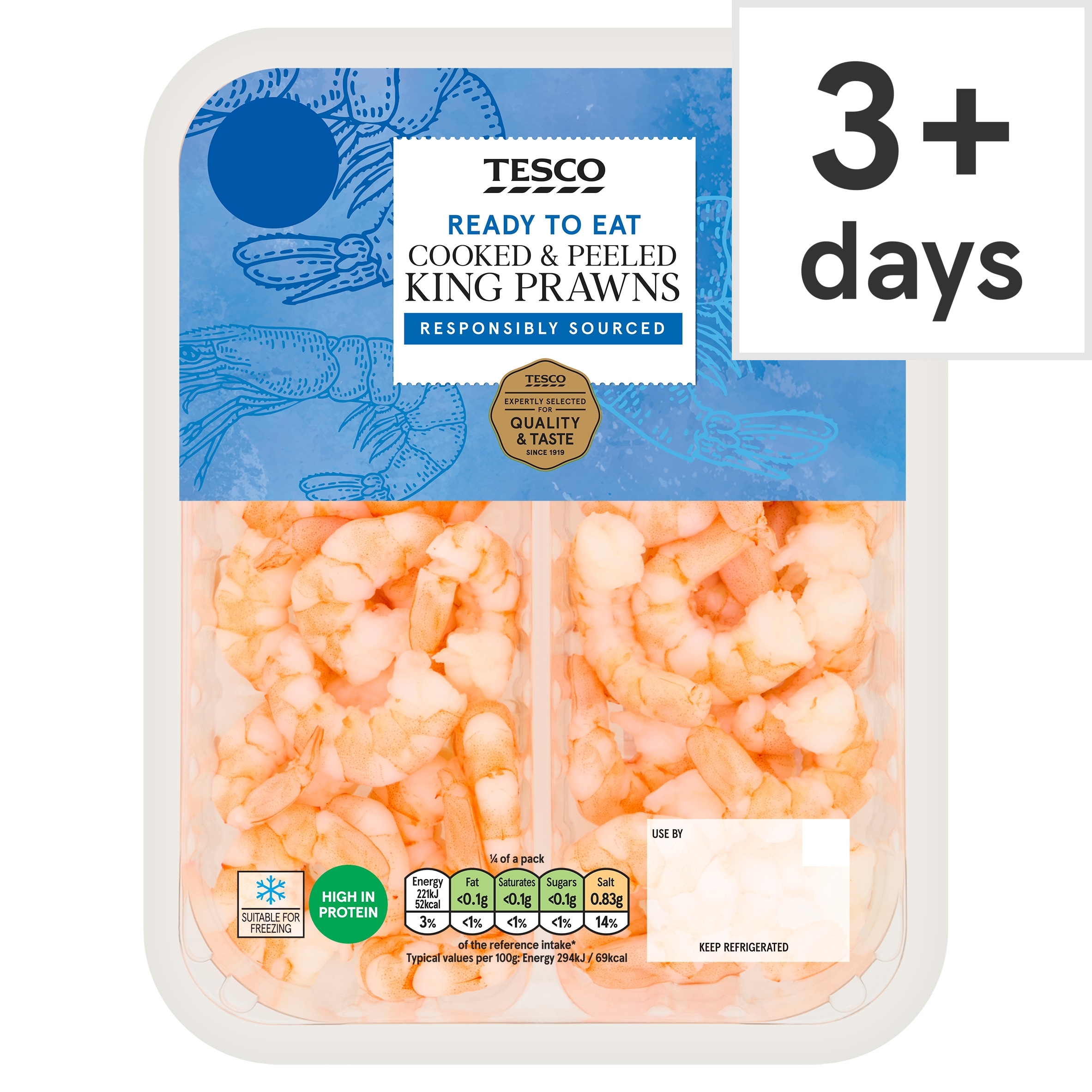 Tesco Cooked & Peeled King Prawns 300g
