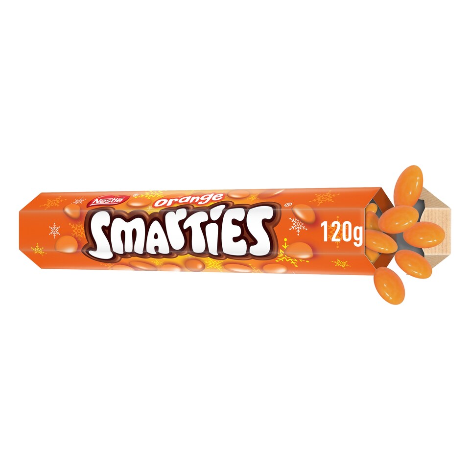 Smarties Orange Milk Chocolate Giant Tube 120G