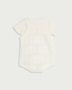 image 2 of F&F Baby 2-Piece Pure Cotton Knitted Dungarees and Bodysuit in Cream