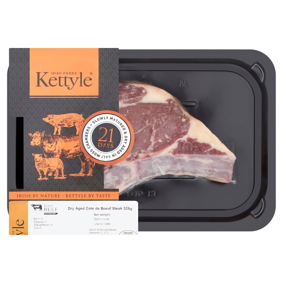 Kettyle Salt Moss Dry Aged Cote de Boeuf Steak 325g Tesco Groceries
