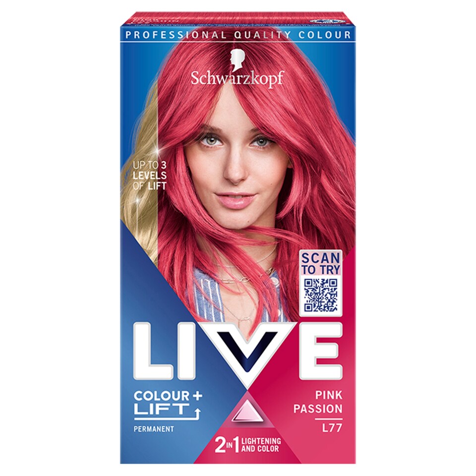 image 1 of Schwarzkopf Live Colour + Lift barva na vlasy Vášnivá růžová L77