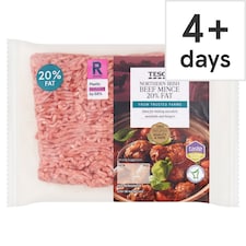 Tesco Northern Irish Beef Mince 20% Fat 500g