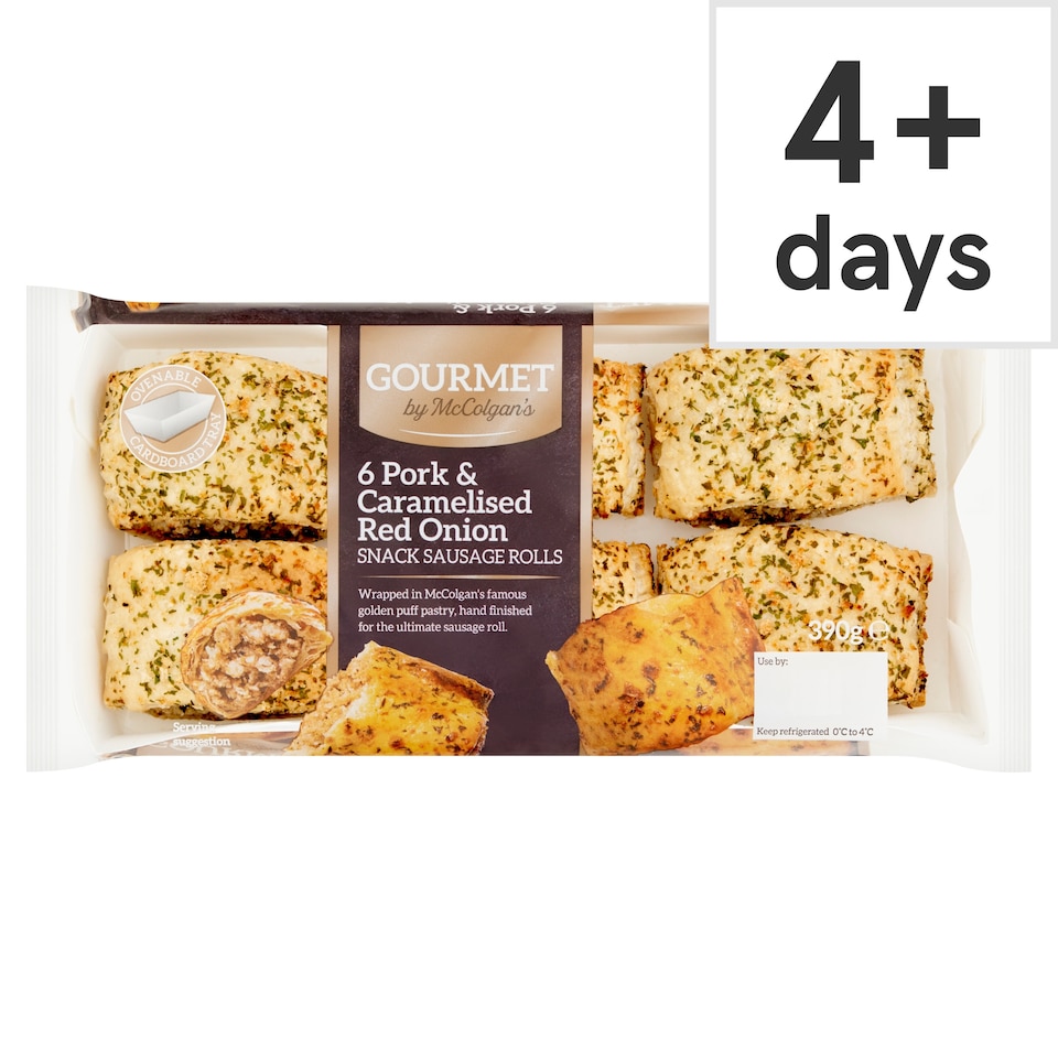 Gourmet by McColgans Mini Pork & Caramelised Red Onion Sausage Rolls 390g