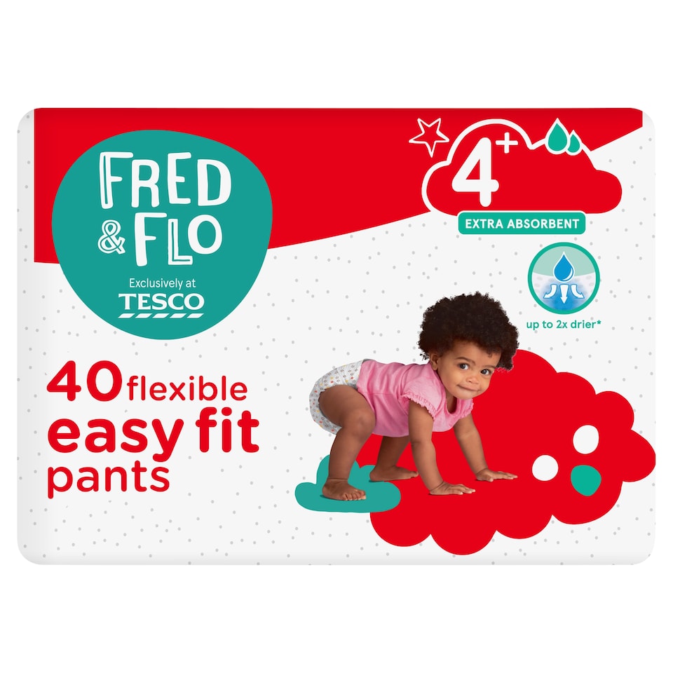image 1 of Fred & Flo Easy Fit Pants Size 4 Plus 40 Pack