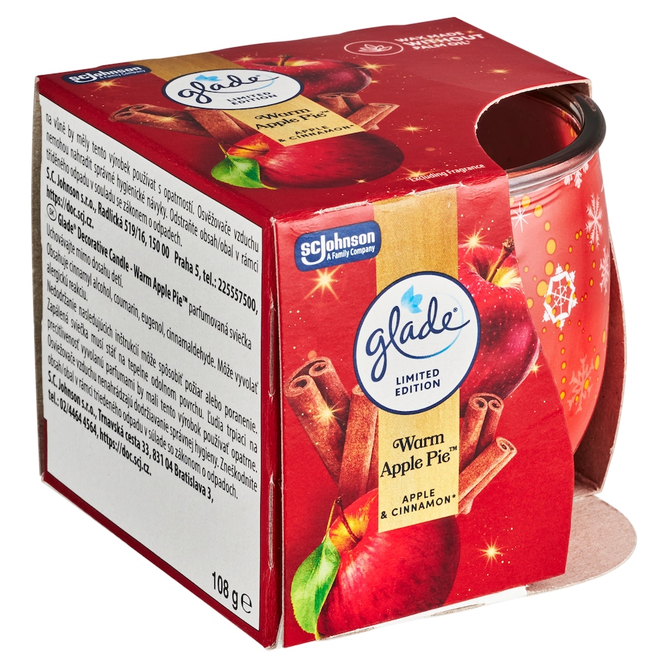 Obrázek 1 pro produkt Glade Warm Apple Pie svíčka 108g
