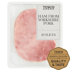 Tesco Ham From Yorkshire Pork 10 Slices 350G