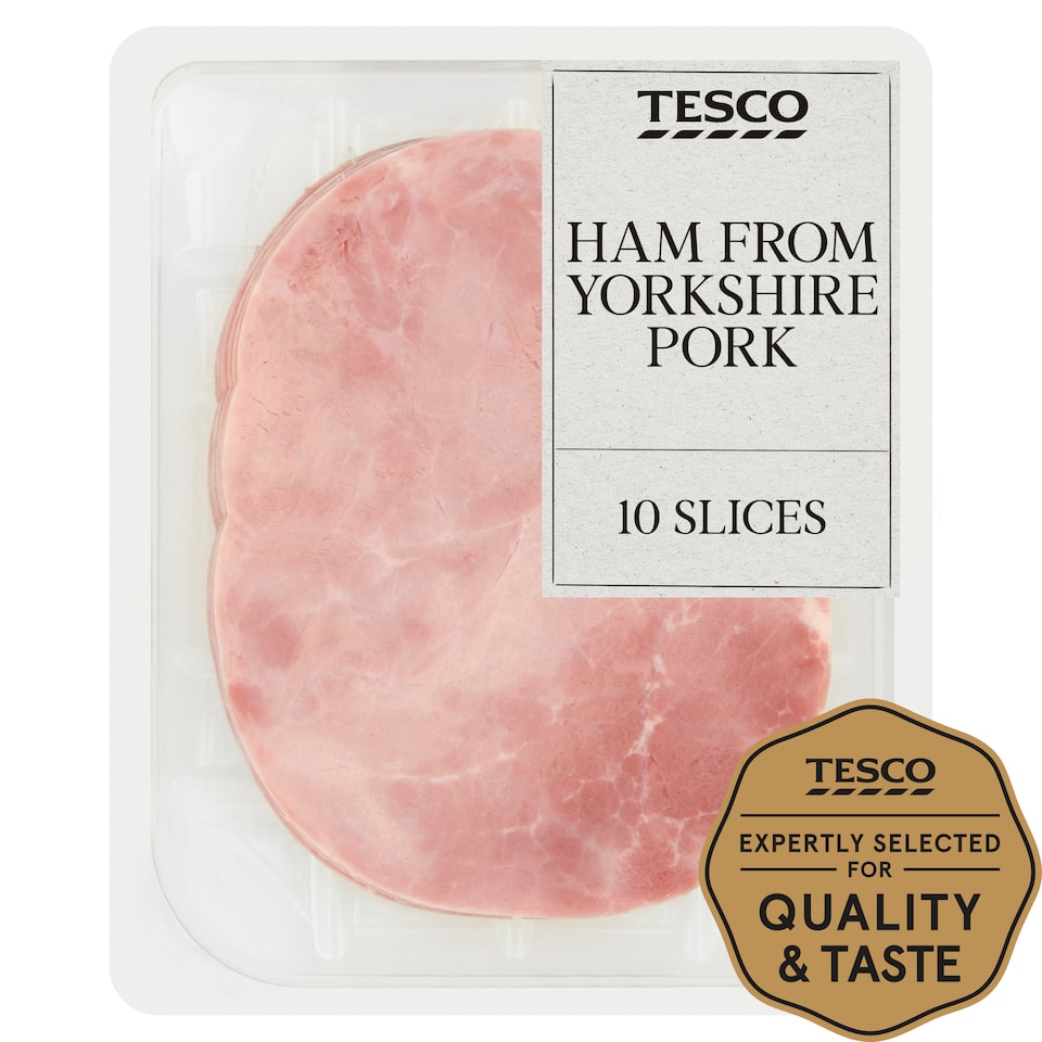 Tesco Ham From Yorkshire Pork 10 Slices 350G
