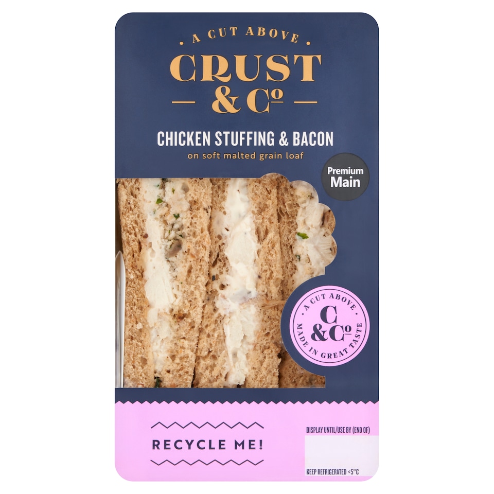 Crust & Co Chicken, Stuffing and Bacon Triple Sandwich 251g