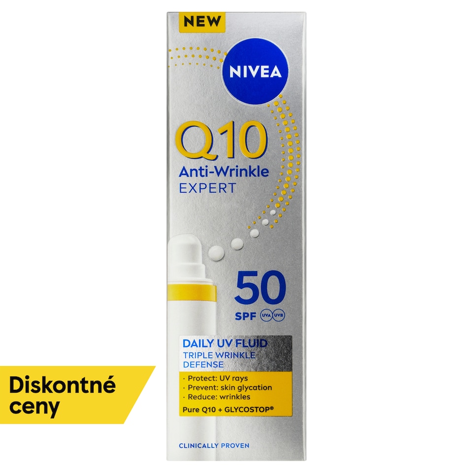 obrázok 1 z Nivea Q10 Anti-Wrinkle Expert denný UV fluid proti vráskam OF 50 40 ml