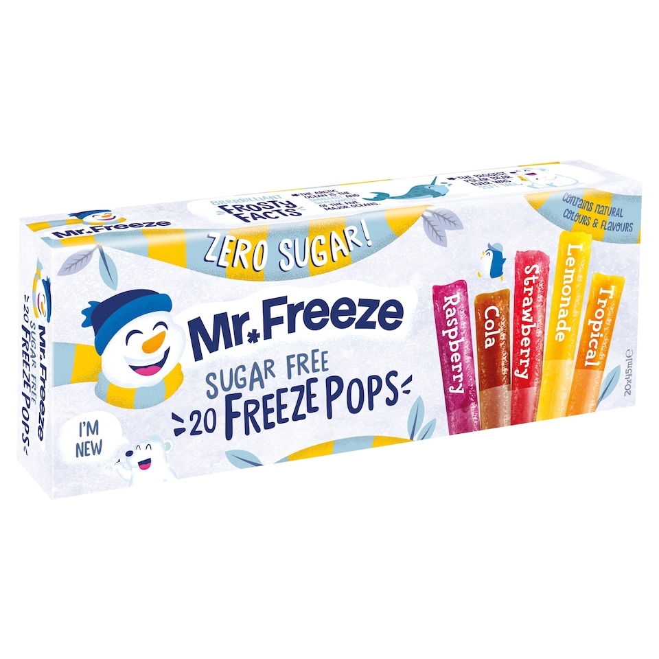 Mr Freeze Sugar Free Freeze Pops 20 X 45Ml