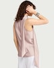 image 3 of F&F Satin Cowl Scarf Neck Blouse in Pink