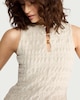 image 2 of F&F Textured Buttoned Co-ord Sleeveless Top in Cream