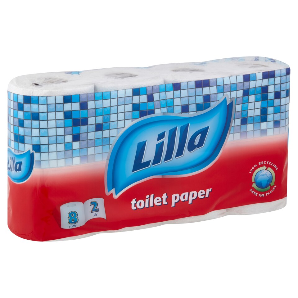 Lilla toalettpapír 2 rétegű 8 tekercs 1. kép