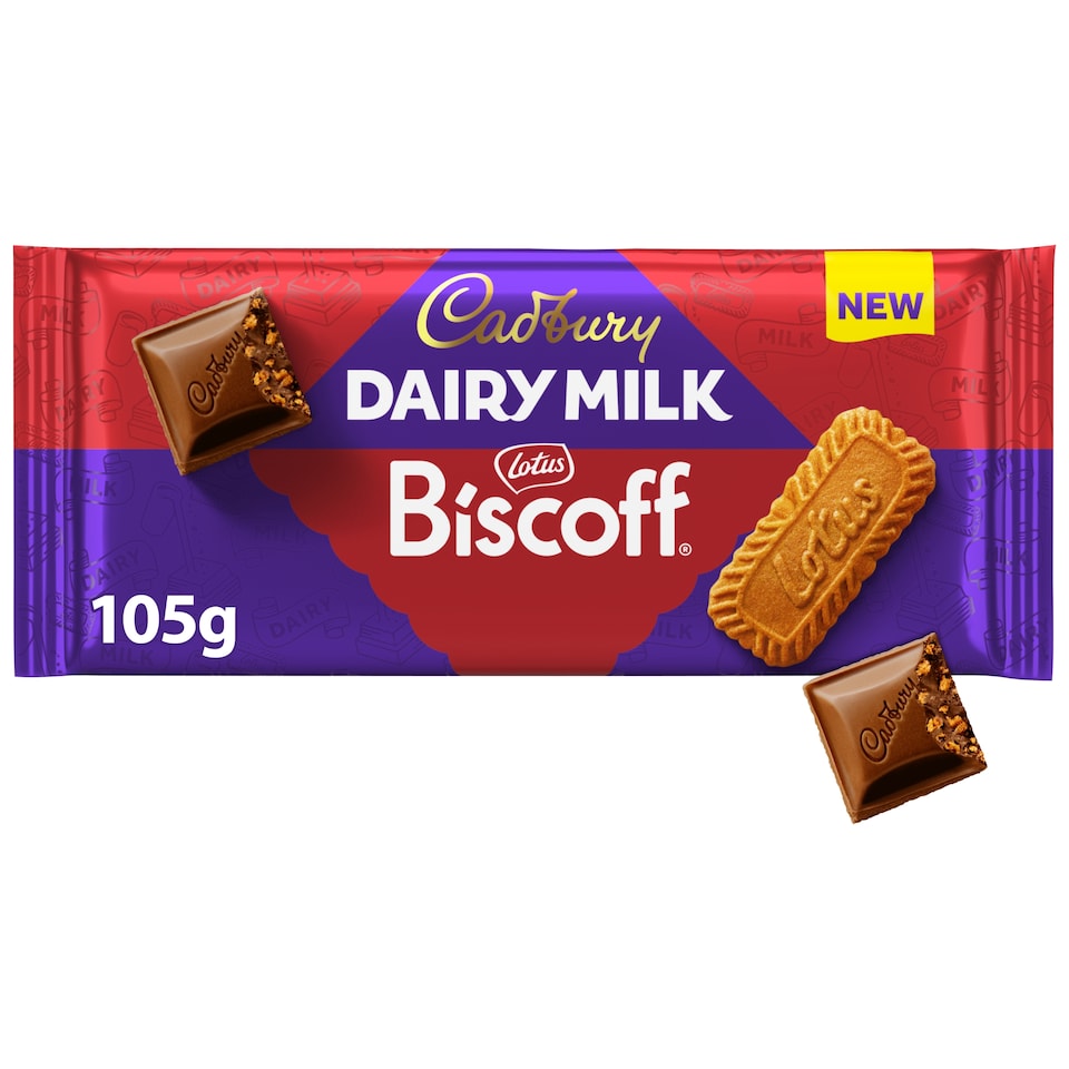 Cadbury Dairy Milk Biscoff Chocolate Bar 105g