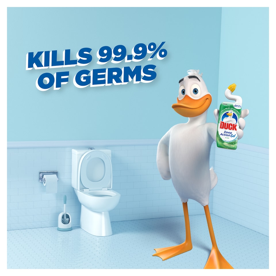 image 1 of Duck Toilet Deep Action Gel Liquid Cleaner - Pine 750ml