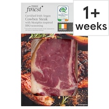 Tesco Finest Certified Irish Angus Cowboy Steak With Memphis Inspired BBQ Seasoning 265g