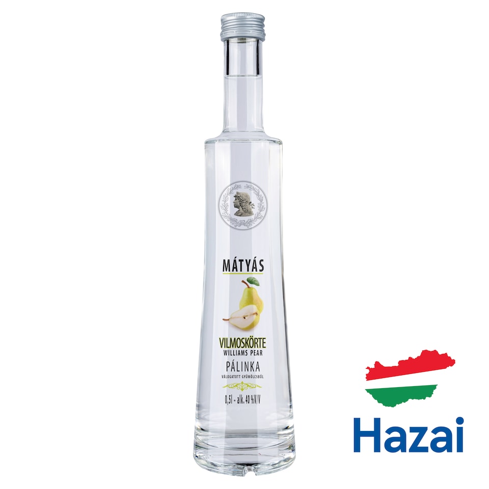 Mátyás William Pear Palinka 40% 0,5 l
