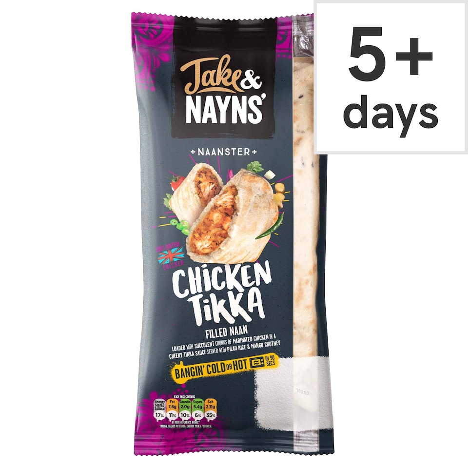 image 1 of Jake & Nayns' Chicken Tikka Naanster 185G