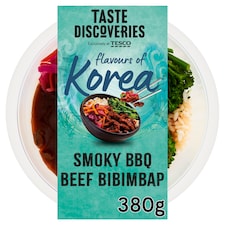 Tesco Taste Discoveries Flavours of Korea Smoky BBQ Beef Bibimbap 380g