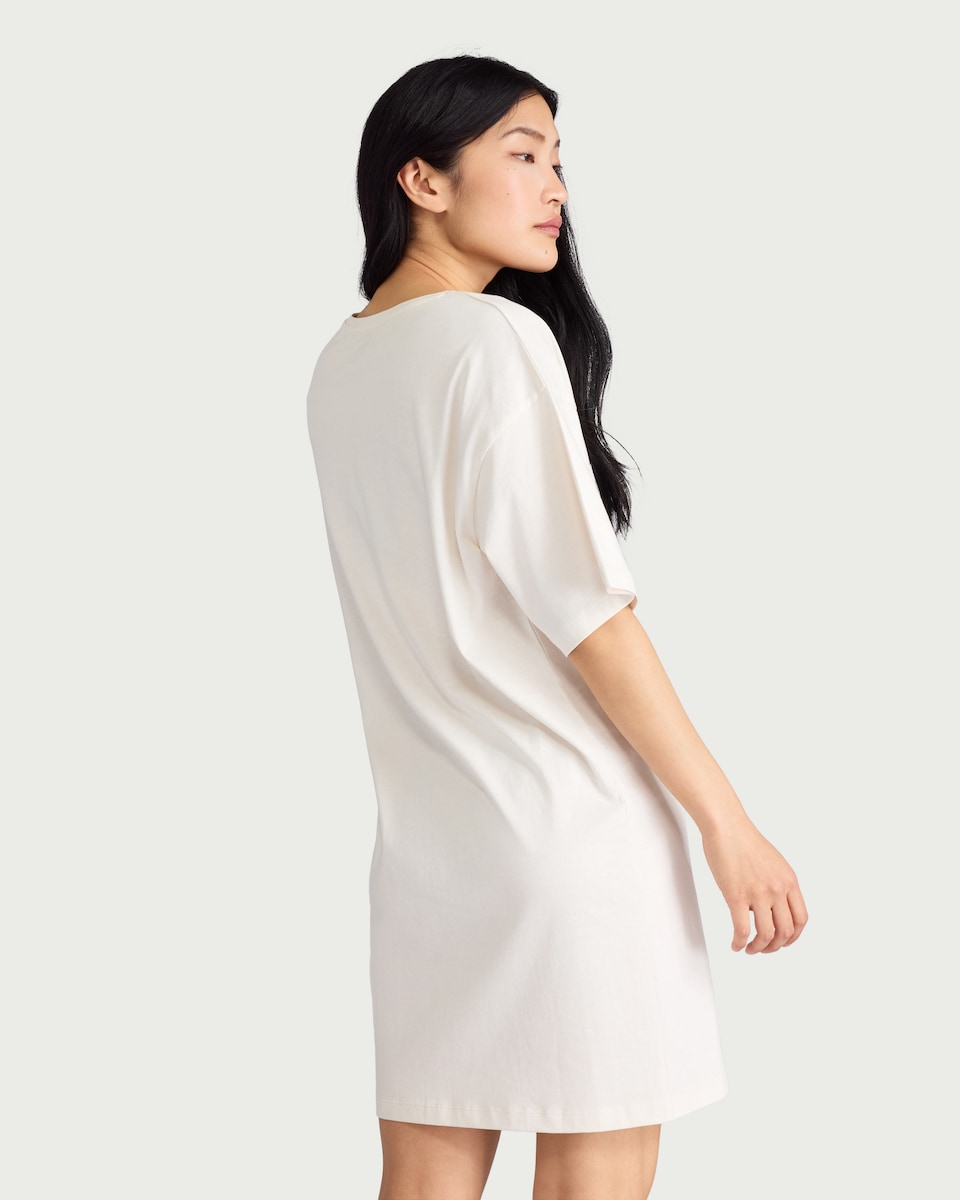 image 1 of F&F Pure Cotton Book Club Pyjama T-Shirt in Cream