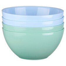 Tesco Reusable Bowls Mixed Colours 4 Pack
