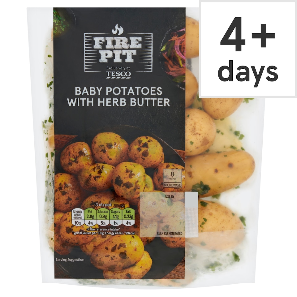 Tesco Baby Potatoes With Herb Butter 400g
